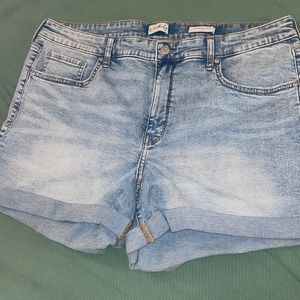 Light Denim Shorts